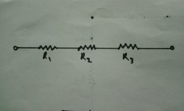 diagram of a series resistors