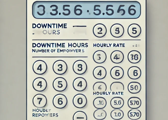 Free Downtime Cost Calculator | How to Calculate and Minimize It