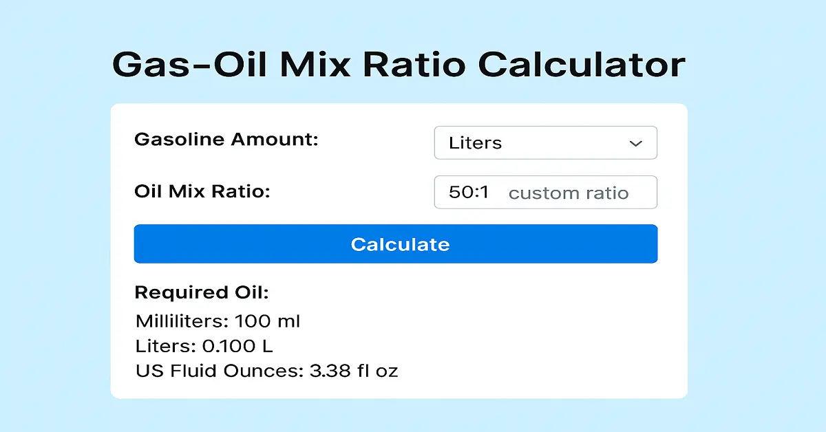 Mix Ratio Calculator